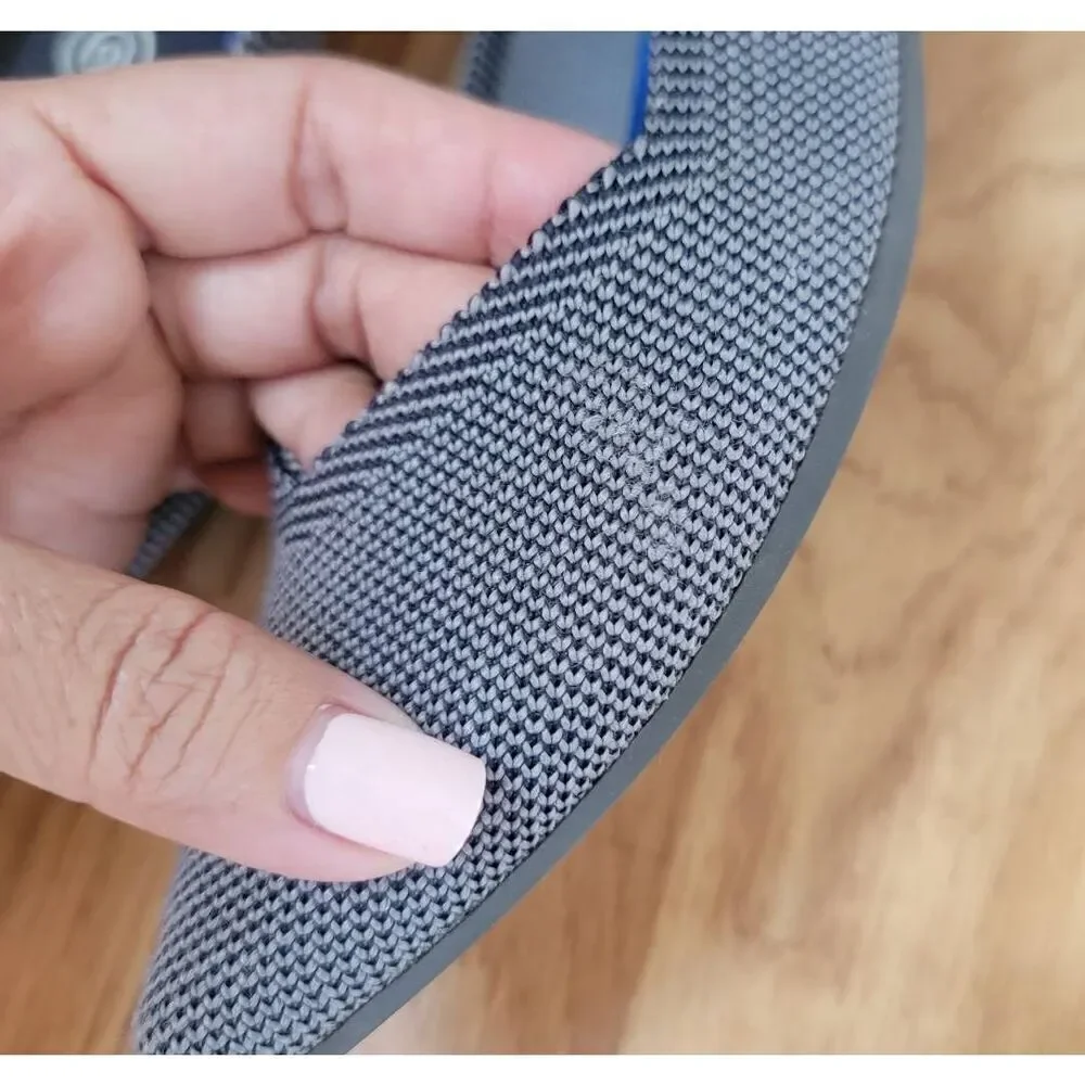 Rothy's Pointed Grey Slip-on Flats 7